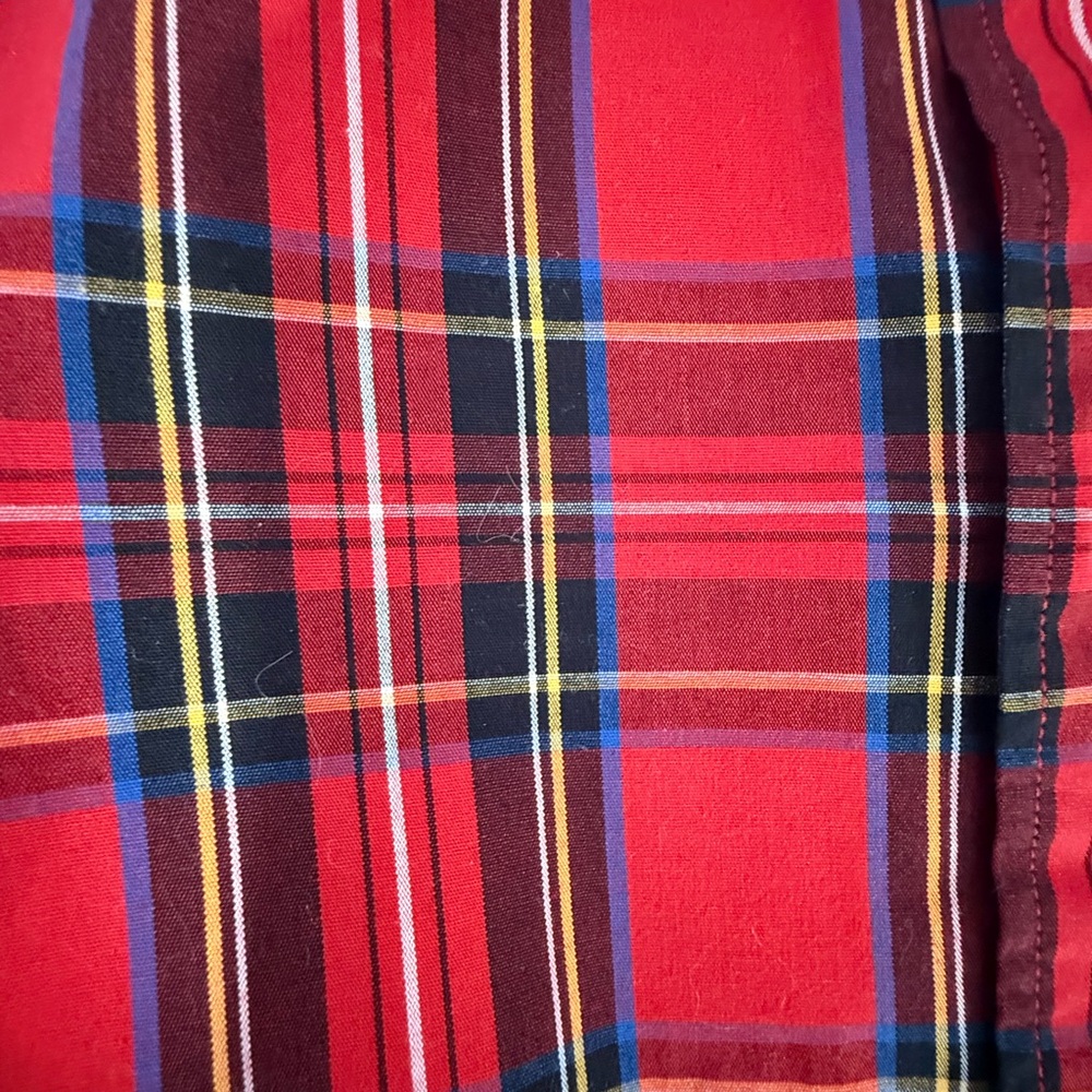 J Crew Crewcuts Plaid Fabric Tartan Shirt